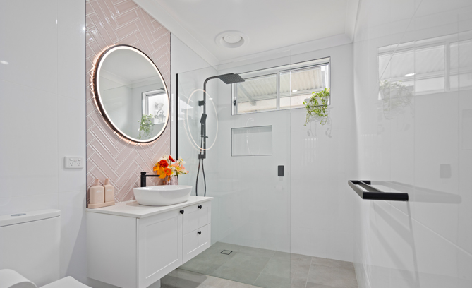 Contemporary Bathroom Glow - Prune St